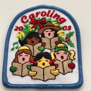 Vintage 2003 Girl Scout Caroling patch badge